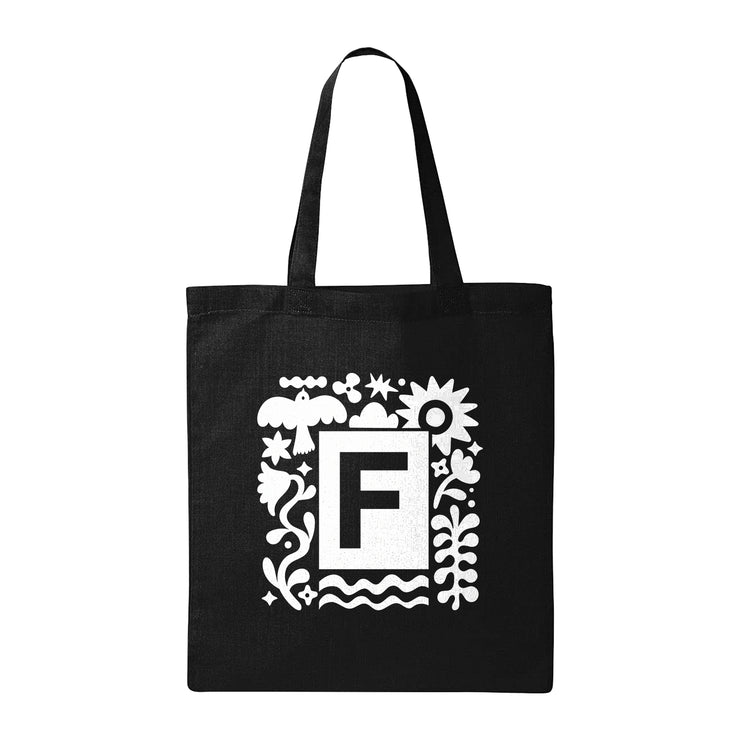 Nature "F" Small Tote Bag