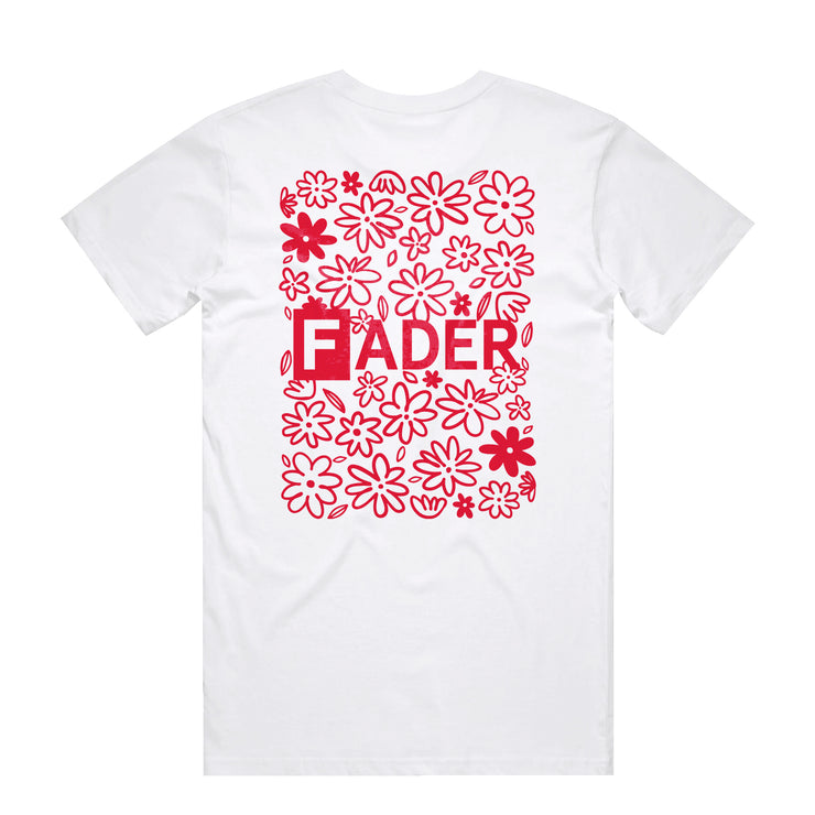 Floral Logo Tee - White