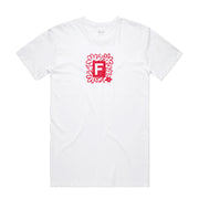 Floral Logo Tee - White