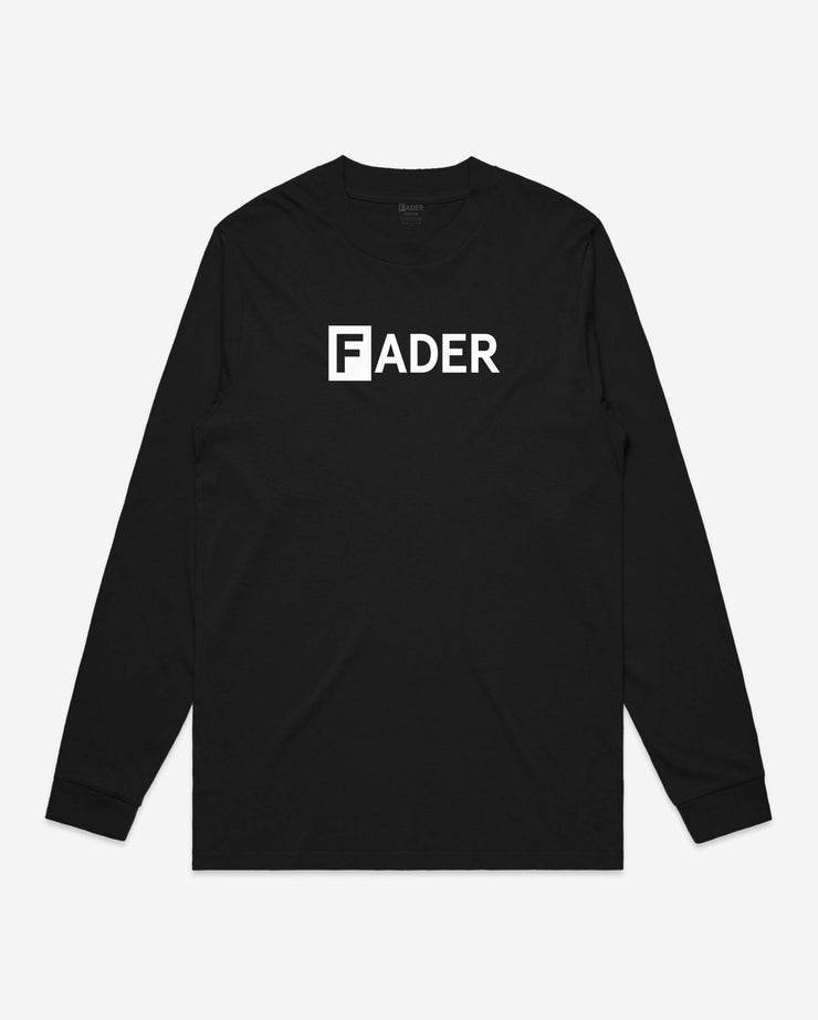 black long sleeve with the FADER logo