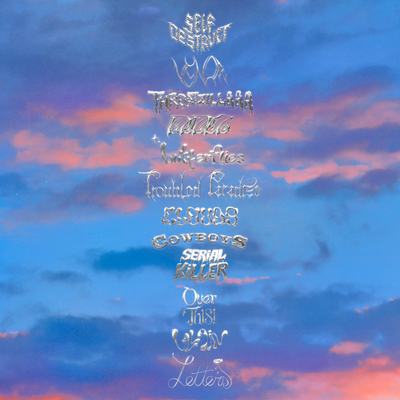 Slayyyter's debut album, Troubled Paradise, on 12" Vinyl