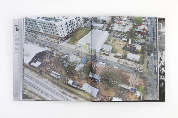 book opened to pages of FADER Fort